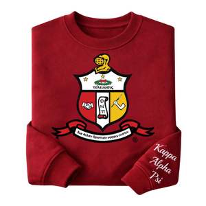 Sudadera de chenilla con escudo de armas de Kappa Alpha Psi, talla exacta, forro polar premium, bordada, ropa de fraternidad griega - Product Image 6