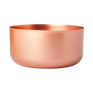 Tazón de Metal con Diseño Martillado, Estilo Clásico, Tazón Redondo de Cobre Sólido para Servir y Mezclar, Tazón de Frutas y Alimentos Pulido Brillante - Product Image 5