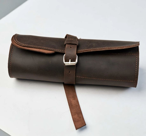 High Capacity PU Leather Tool Roll Portable Multi-Functional Tools Organizer Pouch Luxury Simple for Tool <b>Kit</b> Storage Protection - Product Image 3