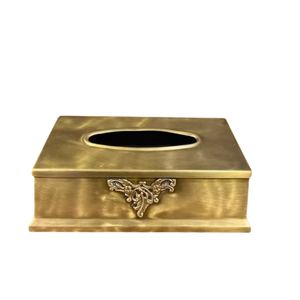 ที่ใส่กระดาษทิชชู่ทรงสี่เหลี่ยมทำจากโลหะสีทองอุปกรณ์จัดระเบียบกล่องกระดาษทิชชูอุปกรณ์ตกแต่งในบ้านโรงแรมร้านอาหารทันสมัย - Product Image 1