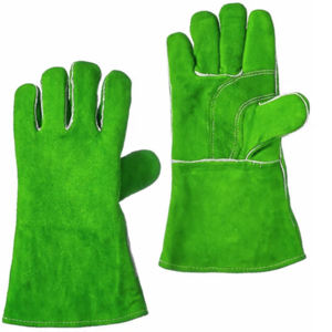 Gants de soudage en cuir de vachette renforcé Protection industrielle des mains pour cheminée Gants de sécurité au travail - Product Image 2