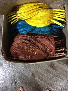 Productos Hot Summer Cooling Hecho a mano Natural Paja Tejida Abanicos de bambú Gran abanico de bambú personalizado Ventilador de bambú Clacking - Product Image 6