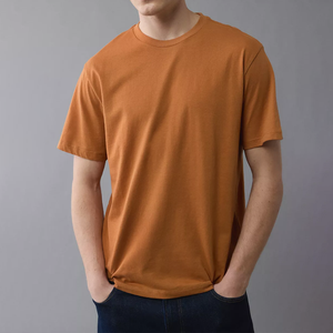 เสื้อยืดผู้ชาย30สีทึบระบายอากาศได้ดีผ้าคอตตอนเนื้อ100% ปรับแต่งได้ - Product Image 1