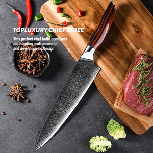 Venta al por mayor personalizado de alta calidad OEM ODM servicio profesional japonés Damasco acero cocina Chef cuchillo palisandro mango de madera - Product Image 6