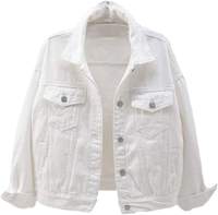 Veste en jean pour femme de haute qualité OEM, couleur rose clair, décontractée, vêtement d'extérieur en jean, veste d'automne, veste en jean à boutons, veste courte pour femme