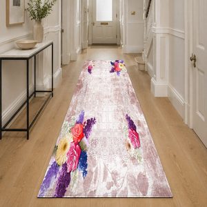 RUGS DEPOT LXDP-0550 Wholesale Multicolor Neutral Minimalist Designer Digital Printed Machine Washable Chenille Rug Non <b>Slip</b> - Product Image 5