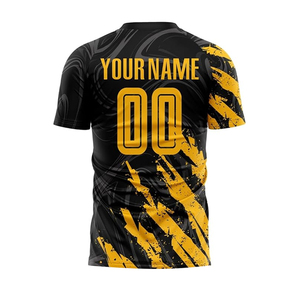Calidad superior Cantidad a granel Bajo MOQ Uniforme de fútbol para ropa deportiva Precio al por mayor Logotipo personalizado Camiseta de fútbol de manga corta - Product Image 3