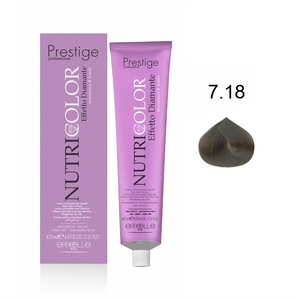 ERREELLE Prestige Nutricolor Crème Colorante Capillaire Permanente Végane 120ml Tous Types de Cheveux Formule Nourrissante Nuances Naturelles Cendre Glacée - Product Image 2