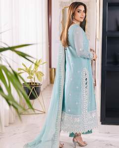Vestido Formal de Trabajo para Mujer, Moderno, de Excelente Calidad, Último Modelo 2025-2026, Salwar Kameez de Algodón para Fiesta 01127 - Product Image 2