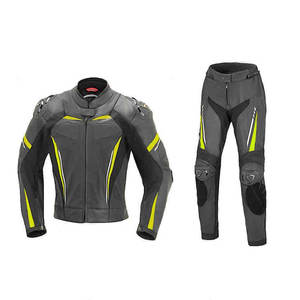 Combinaison de moto en cuir imprimé respirante toutes saisons pour hommes - Style classique, équipement de course durable avec couleurs et logo personnalisables - Product Image 1