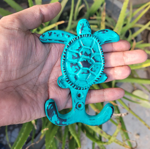 Haute qualité tortue laiton Aqua Animal en détresse mur manteau chapeau porte-clés cintre très pas cher prix de gros pour l'utilisation des vêtements - Product Image 3