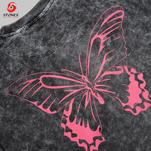 Fabricant de t-shirt surdimensionné vintage en coton lavé à l'acide pour hommes impression personnalisée - Product Image 5