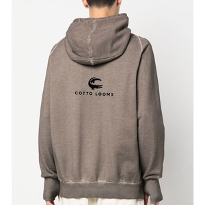 Moda unisex sudaderas con capucha nueva llegada de alta calidad transpirable color sólido francés Terry pullover sudaderas con capucha diseño personalizado - Product Image 5