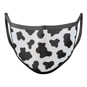 Vente en gros de masques de fête en coton à motif géométrique pour Halloween, lavables et respirants pour adultes, bicolores, livraison rapide, quantité minimale de commande bas - Product Image 3