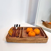 Top Deal Rotan Geweven Mand Opbergmand Goedkoopste Prijs Rotan Trays Vintage Huismeubilair In De Keuken