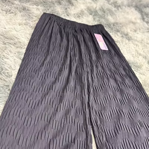 Pantalon Palazzo plissé pour femmes respirant 100% Polyester coton coupe droite haut nouveau Design Fit jusqu'à 100KG prix de gros - Product Image 1