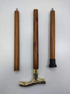 Bastón de latón Vintage con mango tallado para abuelos, regalo antiguo - Product Image 3