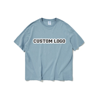 T-shirt en coton PIMA pour homme SOUNREAL, taille plus, col rond, manches courtes, logo personnalisé, jersey décontracté, couleur unie