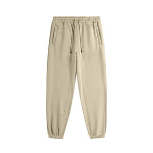 Pantalon en molleton uni lourd personnalisé 100% coton Short de sport basique pour l'automne Décontracté et fin - Product Image 2