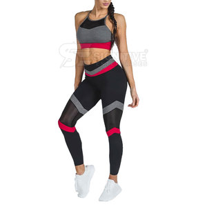Conjunto de Yoga Ligero, Leggings y Sujetador Deportivo, Flexible y Cómodo, Conjunto de Yoga para Mujer, Leggings de Alta Elasticidad y Sujetador a Juego - Product Image 1