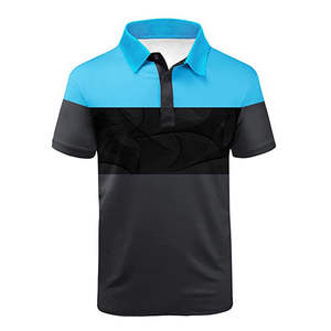 เสื้อโปโลสำหรับผู้ชายเสื้อโปโลแบบเข้ารูปพิมพ์ซับลิเมชันเสื้อโปโลกีฬาผ้าสแปนเด็กซ์โพลีเอสเตอร์ออกแบบโลโก้ได้ตามต้องการ - Product Image 6