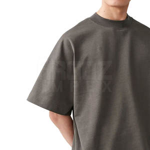 เสื้อยืดผ้าฝ้าย100% สำหรับผู้ชายทรงโอเวอร์ไซส์ออกแบบได้ตามต้องการ - Product Image 3