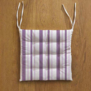 Cotton Chairpad <b>with</b> Thick Fluffy Filling Comfort Thick Seat <b>Cushion</b> <b>with</b> Strong <b>Ties</b> Breathable Fabric - Product Image 2