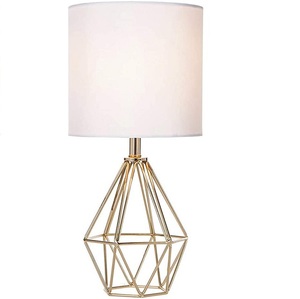 Produit exclusif métal rouge tissu abat-jour lampe de table intérieur chambre salon bureau décoratif haut éclairage lampe lampe de bureau - Product Image 5