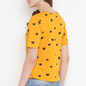 Camiseta Gráfica Bordada a Cuadros de Verano para Mujer, Ropa de Calle Moderna, Alta Calidad, 100% Algodón, Suministro Directo de Fábrica - Product Image 3