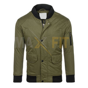 Blouson aviateur en toile au design unique pour hommes grande taille, respirant, nouveau style d'hiver, support le plus populaire, vente en gros de marque privée - Product Image 6