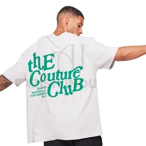 Camiseta de algodón vintage de gran tamaño para hombre personalizada de alta calidad Dtg para ropa informal con estampado de farol camiseta de peso pesado - Product Image 1