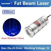 Fat Beam modul Laser biru 450nm, untuk KTV Bar DJ pencahayaan panggung ruang keluar rumah hantu