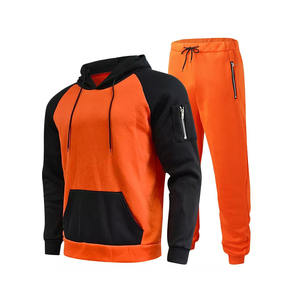 2024 unisexe deux tons sport Streetwear survêtement personnalisé deux pièces vêtements de sport sérigraphié XL garçons portent survêtement - Product Image 5