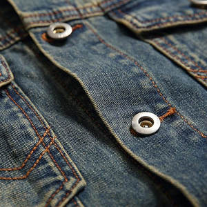 2025 veste en jean pour hommes au design personnalisé avec motif camouflage Logo avant des services OEM de haute qualité pour le printemps - Product Image 5