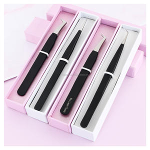 Pince à cils haut de gamme pour cils en bande pince à cils à pointe en fibre pour extensions de cils Offre Spéciale - Product Image 3