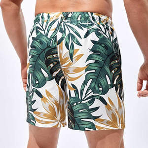 กางเกงขาสั้นชายหาดผ้าโพลีเอสเตอร์น้ำหนักเบาออกแบบได้ตามต้องการสำหรับผู้ชายชุดว่ายน้ำสำหรับใส่ทุกวันฤดูร้อนพิมพ์ซับลิเมชัน - Product Image 2