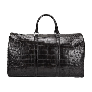 Sac de voyage de luxe en cuir véritable d'alligator/crocodile, grand format, sur mesure, qualité supérieure - Product Image 1