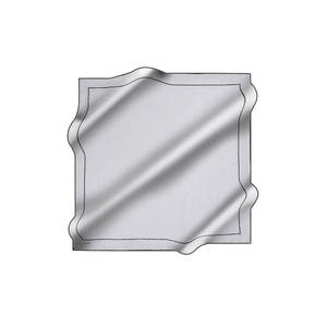 ผ้าพันคอสี่เหลี่ยมแฟชั่นผ้าแจ็คการ์ดผ้าไหมสีเทา - Product Image 1