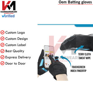 Guantes de bateo de béisbol para hombre, tamaño adulto, agarre de alta calidad, guantes de bateo de softbol transpirables, protección de rendimiento - Product Image 4