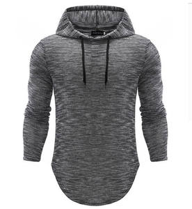 Sudadera con capucha personalizable en blanco OEM para hombre de mezcla de algodón de tamaño europeo y americano - Product Image 1