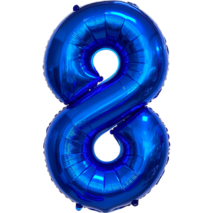 Globo de Fiesta con Forma de Número 8, Azul Oscuro, 1M, de Helio, para Decoración de Fiestas - Product Image 1