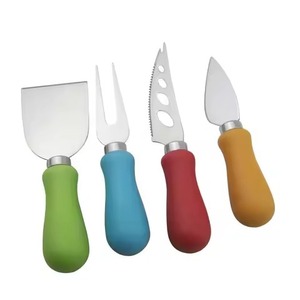 Nouveau concepteur court manche en bois audacieux acier inoxydable argent poli trancheuse à beurre couteau de mariage trancheuse à fromage - Product Image 3