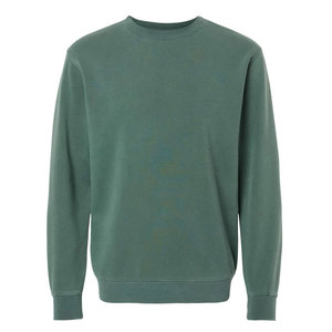 New 380-Gram <b>Combed</b> Cotton Crew-Neck Pullover Heavy-Weight Solid Color Simple Sweatshirts - Product Image 1