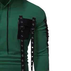 Sweat à capuche décontracté pour homme d'hiver, 100% coton, polaire respirant, pull à capuche, impression de logo personnalisée, design tendance et unique, en solde - Product Image 2