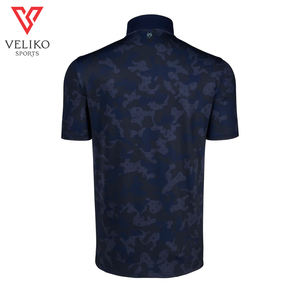 Chemises de haute qualité décontractées imprimées sublimées pour hommes Vente en gros Polos de golf unis avec logo personnalisé grande taille Jersey Polyester - Product Image 2