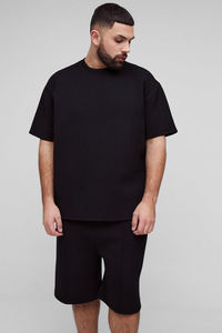 Nouveaux ensembles de shorts et de t-shirts design 100% coton Logo personnalisé surdimensionné Twin Set pour hommes - Product Image 6