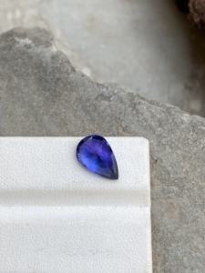 Piedra preciosa de corte de pera de tanzanita de grado AAA Natural certificada, zoisita suelta de 3,40 quilates con lupa, piedra preciosa de Color superior limpia para joyería - Product Image 5