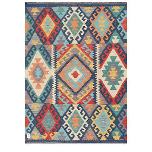 Tapis kilim d'Afghanistan Maimana 147 x 109 cm, tapis traditionnels tissés à la main - Product Image 1