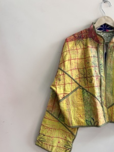 Wholesale Lot Of <b>Kantha</b> Quilted Handmade <b>Jacket</b> Vintage Cropped Reversible <b>Jacket</b> - Product Image 3