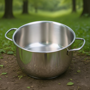 Olla de Acero Inoxidable (26cm) DUNE Cromo Brillante 302 26 - Product Image 3